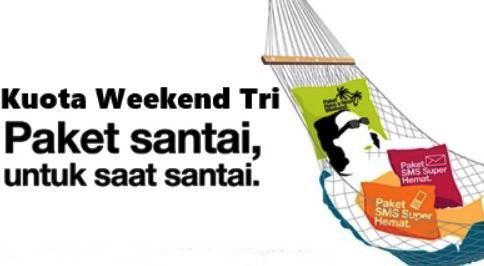 Cara Menggunakan Kuota Weekend 3 Tri di Paket Internet Reguler