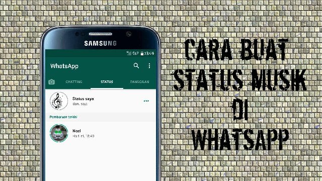 Cara Membuat Status Musik Audio Video Lagu di WhatsApp