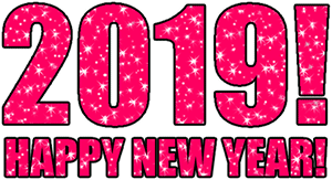 Gambar Ucapan Selamat Tahun Baru 2019 Happy New Year Bergerak (3