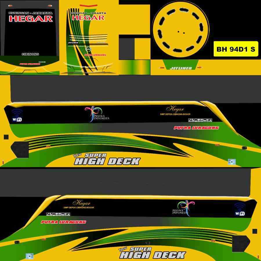 Download Livery  BUSSID  Mod Shd Png Bus Putra Luragung