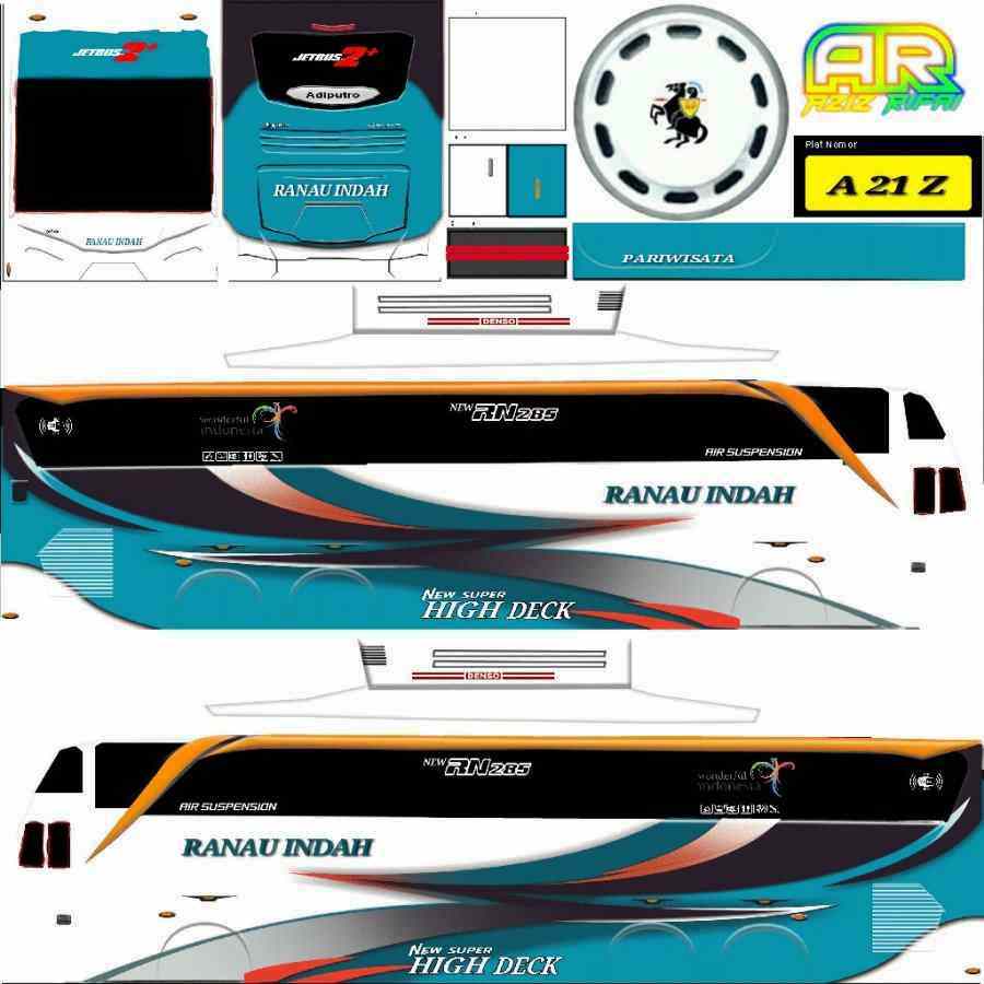 Download Livery  BUSSID  Mod Shd Png Bus Ranau Indah