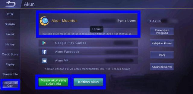 Begini Cara Daftar dan Unbind Akun Moonton ML Terbaru 2019